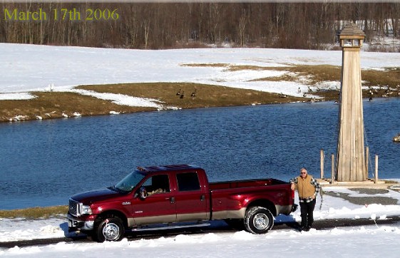 The New Truck - 2006 Ford Dually. Darrell Cooking breakfast in Alex Bay,NY